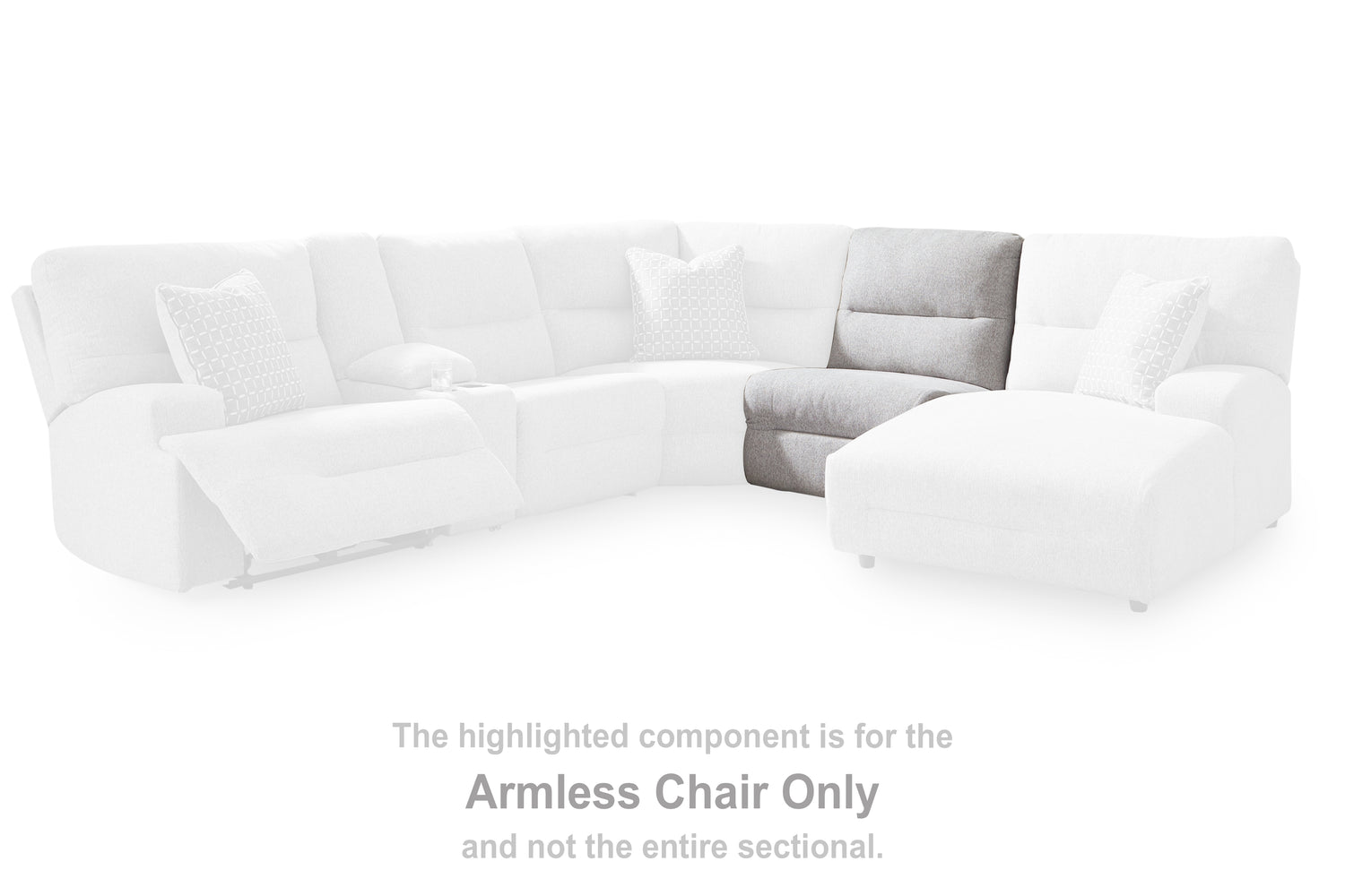 Acklen Place Alloy Armless Chair - 9360546