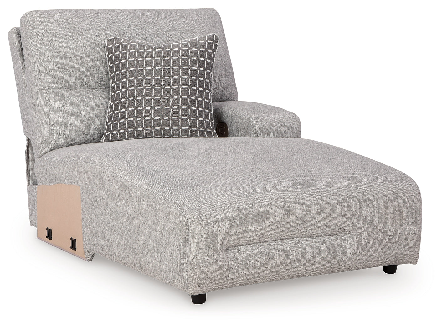 Acklen Place Alloy Right-Arm Facing Power Press Back Chaise - 9360597
