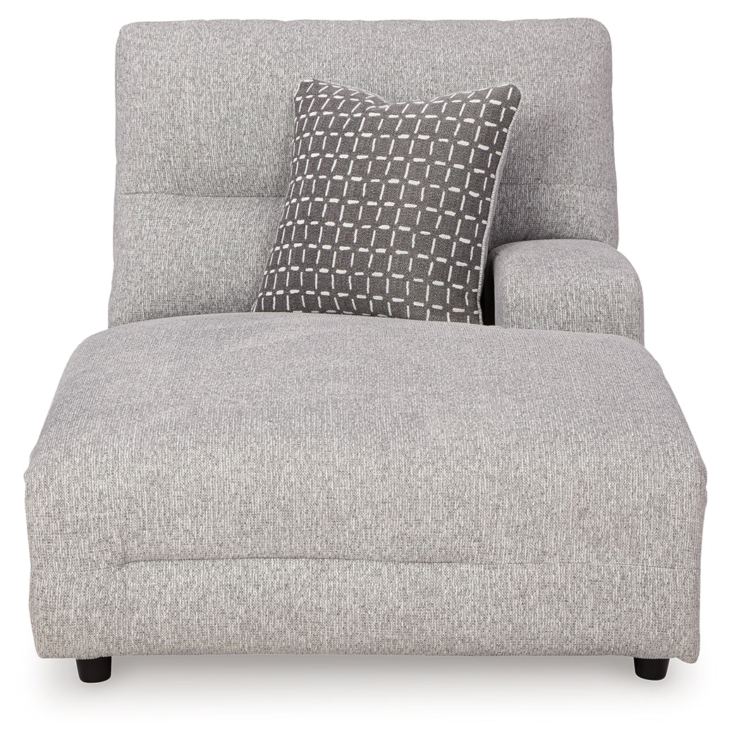 Acklen Place Alloy Right-Arm Facing Power Press Back Chaise - 9360597