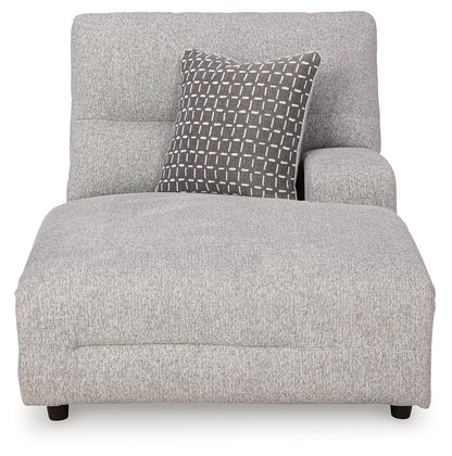 Acklen Place Alloy Right-Arm Facing Power Press Back Chaise - 9360597