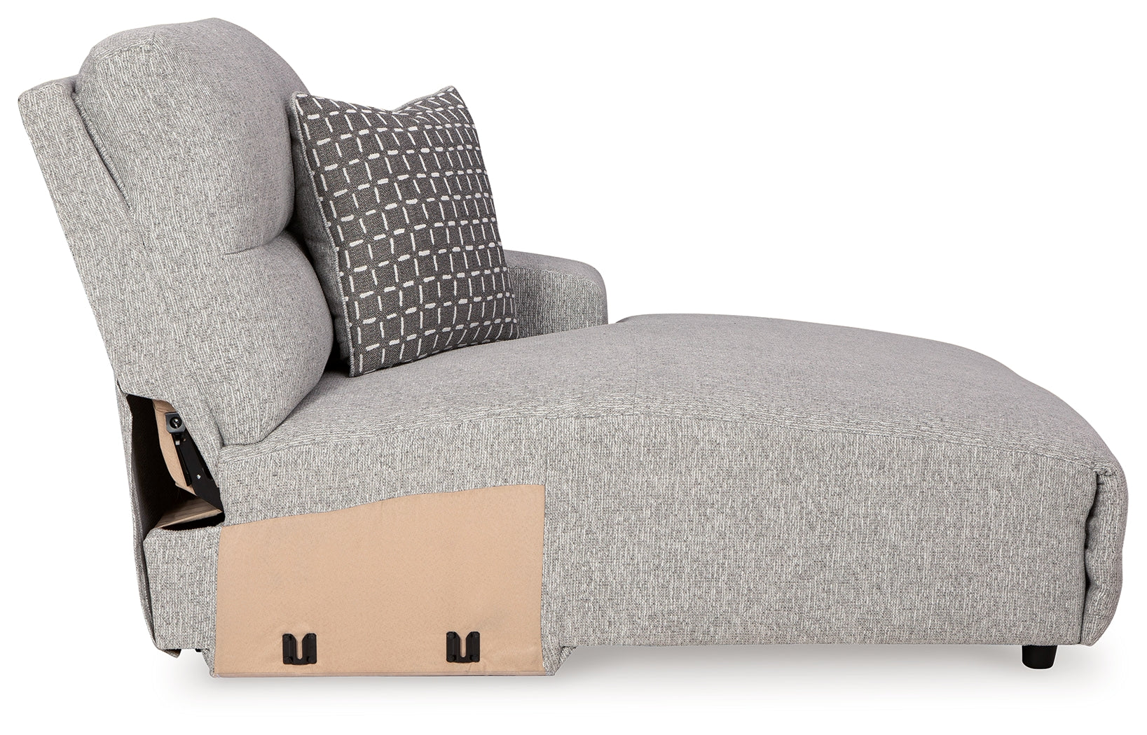 Acklen Place Alloy Right-Arm Facing Power Press Back Chaise - 9360597