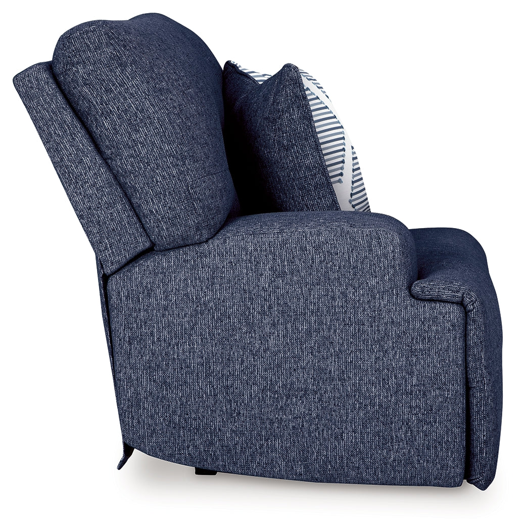 Acklen Place Navy Left-Arm Facing Power Recliner - 9360758