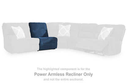 Acklen Place Navy Power Armless Recliner - 9360731