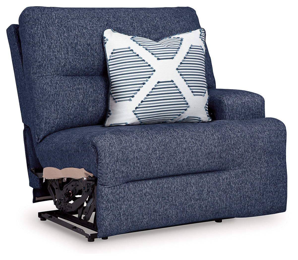 Acklen Place Navy Right-Arm Facing Power Recliner - 9360762