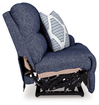 Acklen Place Navy Right-Arm Facing Power Recliner - 9360762