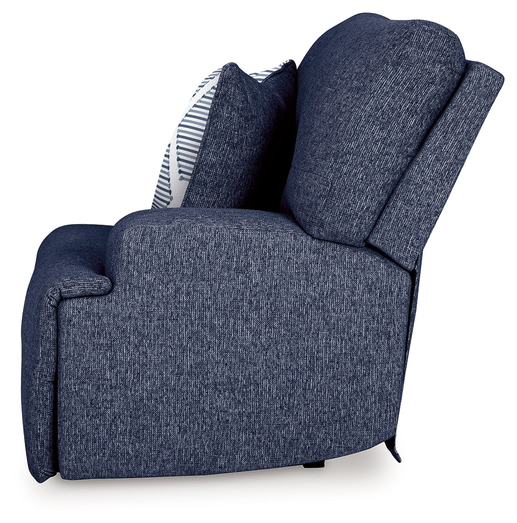 Acklen Place Navy Right-Arm Facing Power Recliner - 9360762