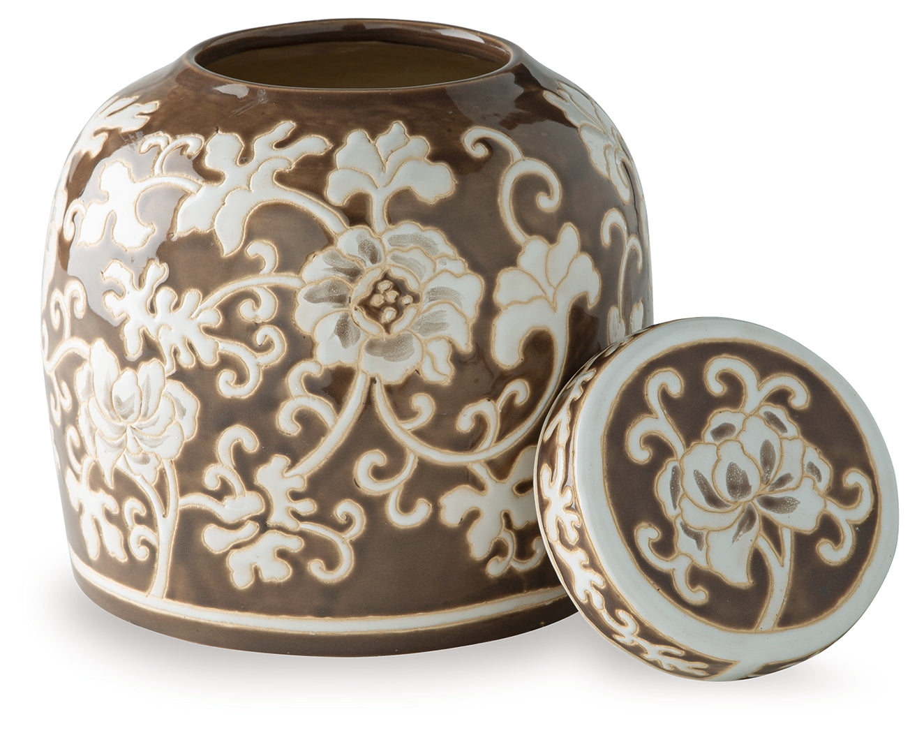 Adalham Brown/Cream Jar - A2000910