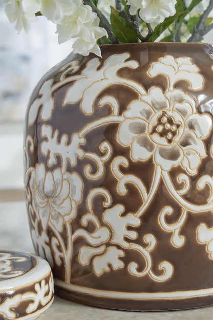 Adalham Brown/Cream Jar - A2000910