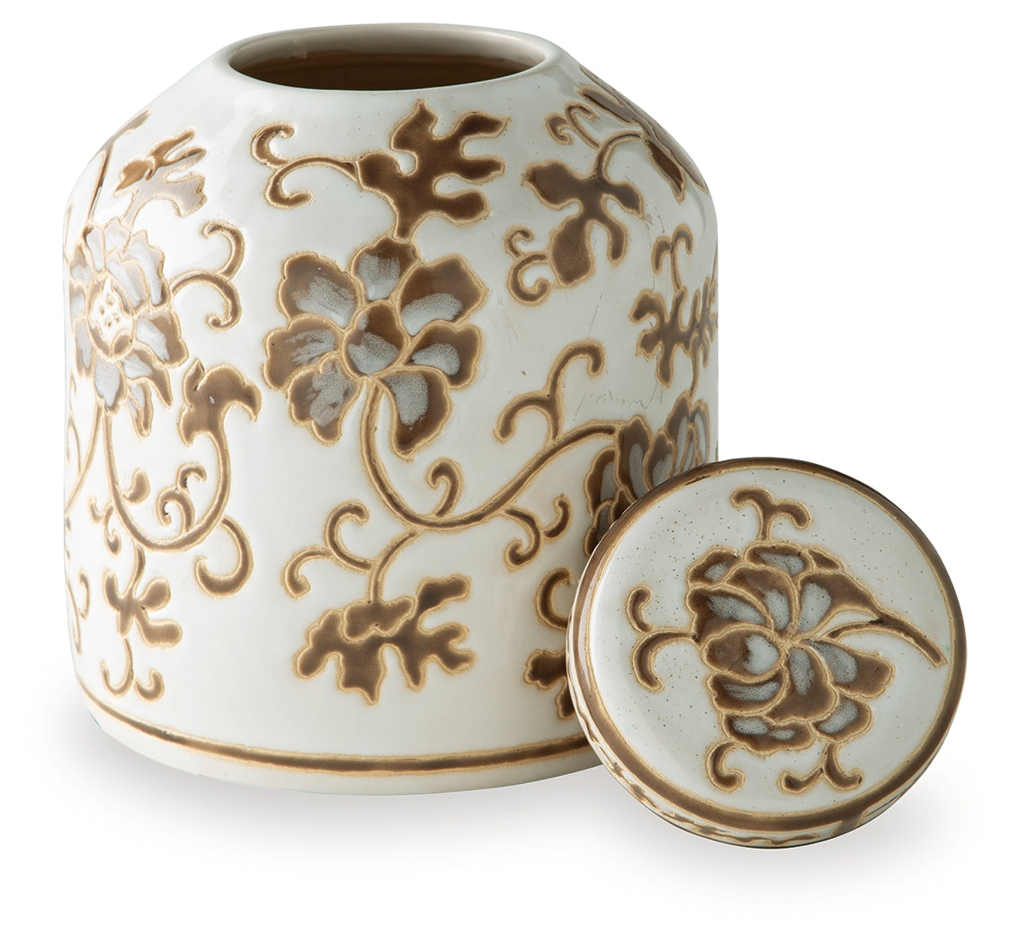 Adalham Cream/Brown Jar - A2000909