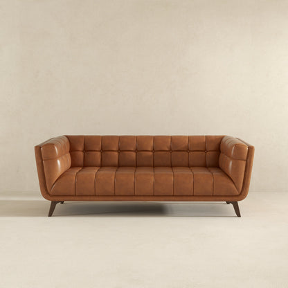 Addison Leather Sofa (84" Cognac) - SOF00302331