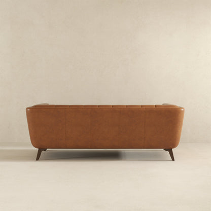 Addison Leather Sofa (84" Cognac) - SOF00302331