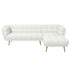 Addison Right Sectional Cream Boucle Sofa - SEC00303006