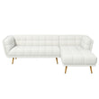 Addison Right Sectional Cream Boucle Sofa - SEC00303006