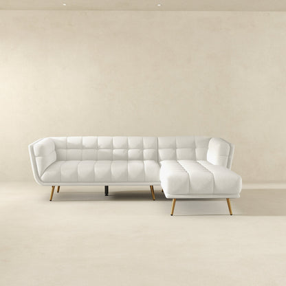 Addison Right Sectional Cream Boucle Sofa - SEC00303006