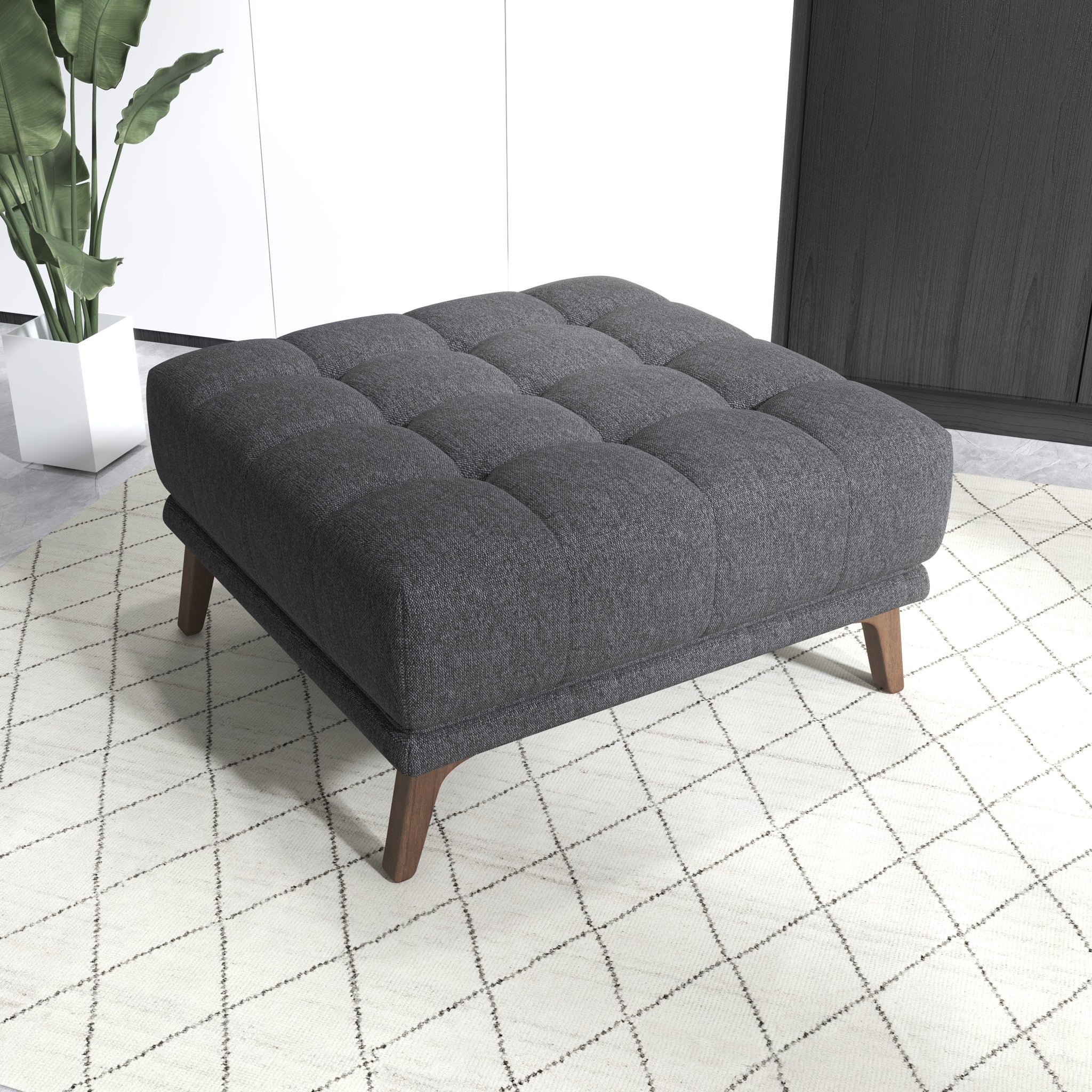 Addison Square Upholstered Ottoman - OTT00300311