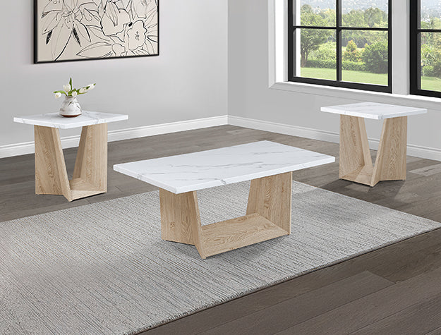 Adea 3-Pk Cktl Set Base-White Oak - 4226WO-BASE