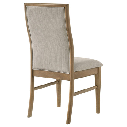 Adina Upholstered Dining Side Chair Barley / Distressed Light Brown - 193612