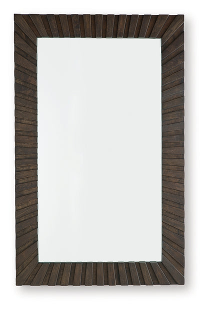 Advin Dark Brown Accent Mirror - A8010428
