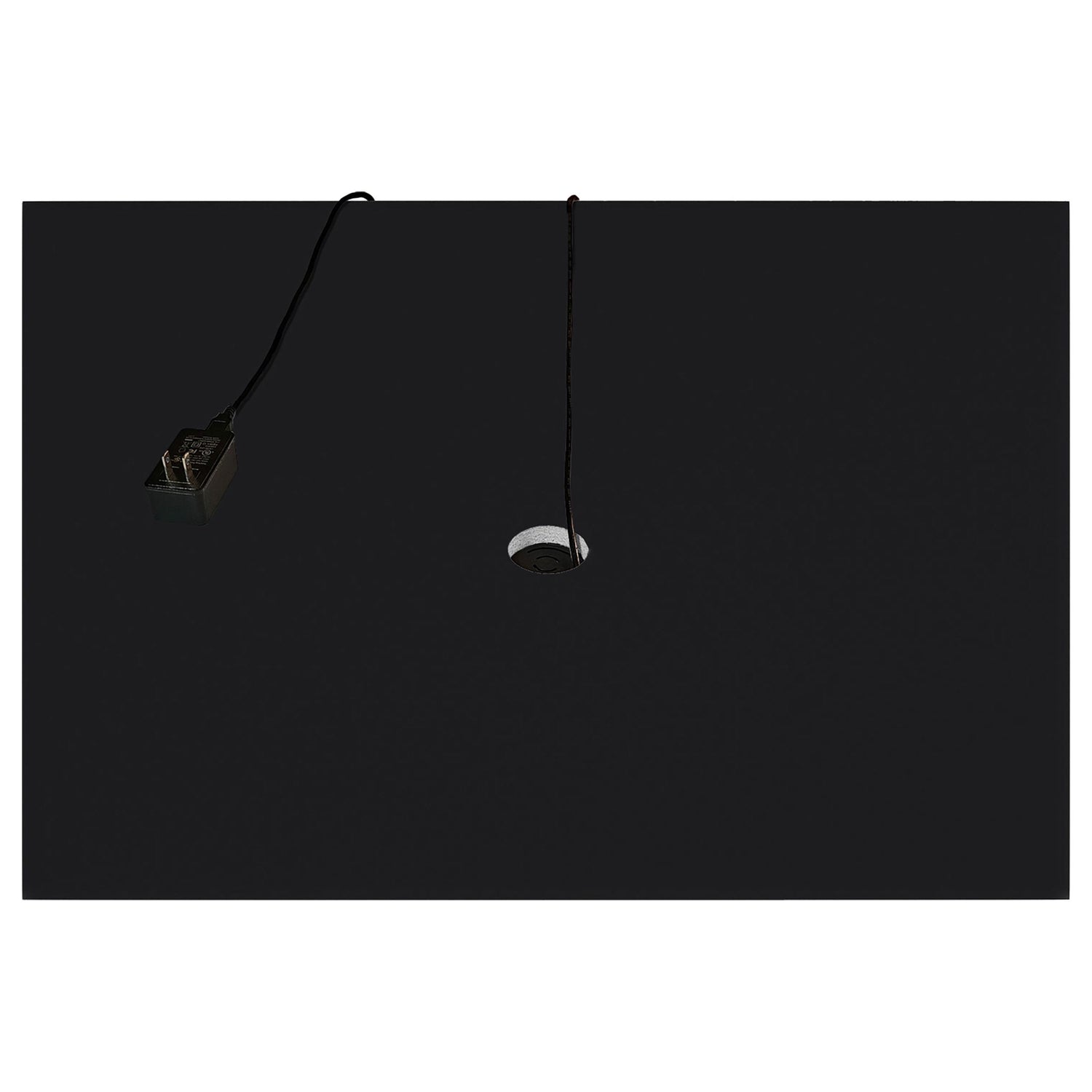 Aero 5-shelf Display Curio Cabinet with LED and Clear Tempered Glass Shelves Black - 950400