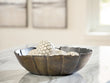 Aidman Black/Antique Gold Finish Bowl - A2000895