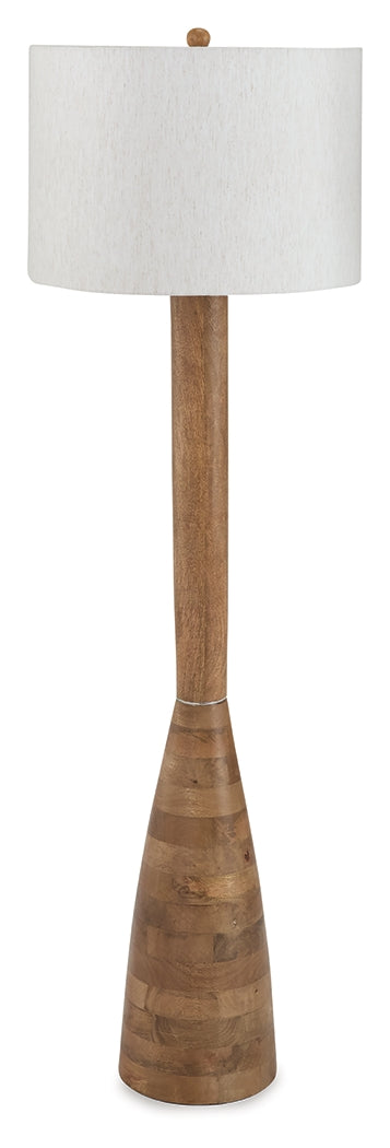 Ailsa Natural Brown Floor Lamp - L329111
