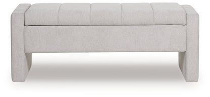 Akselman Gray Storage Bench - A3000744