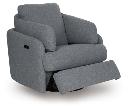 Alainmont Salt and Pepper Swivel Power Recliner - A3000738