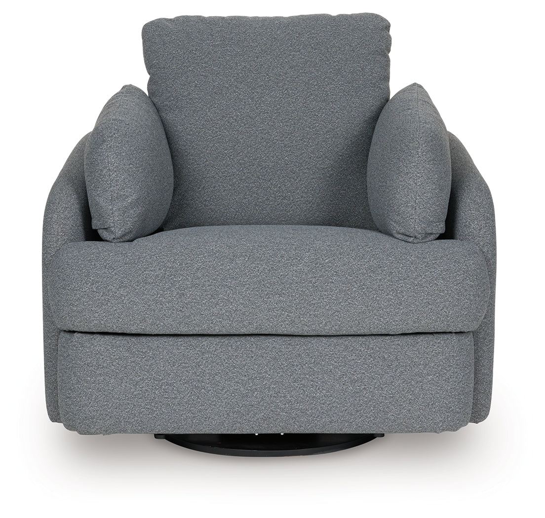 Alainmont Salt and Pepper Swivel Power Recliner - A3000738