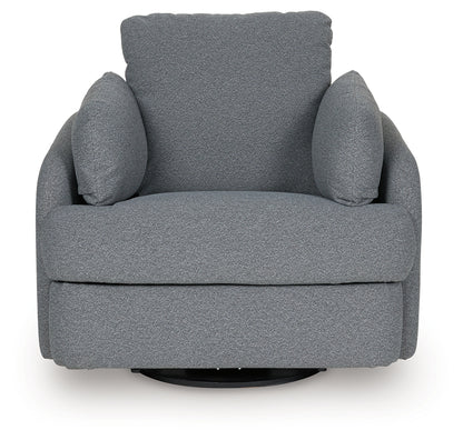 Alainmont Salt and Pepper Swivel Power Recliner - A3000738