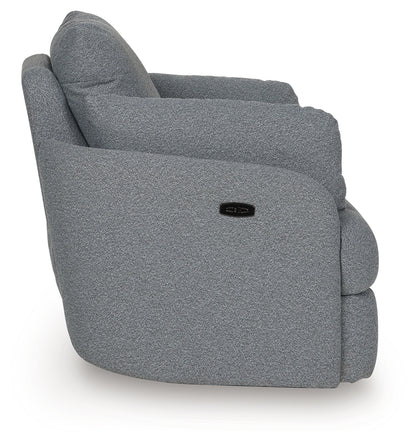 Alainmont Salt and Pepper Swivel Power Recliner - A3000738