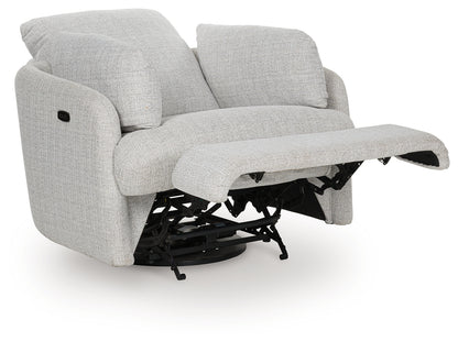 Alainmont Stone Swivel Power Recliner - A3000739