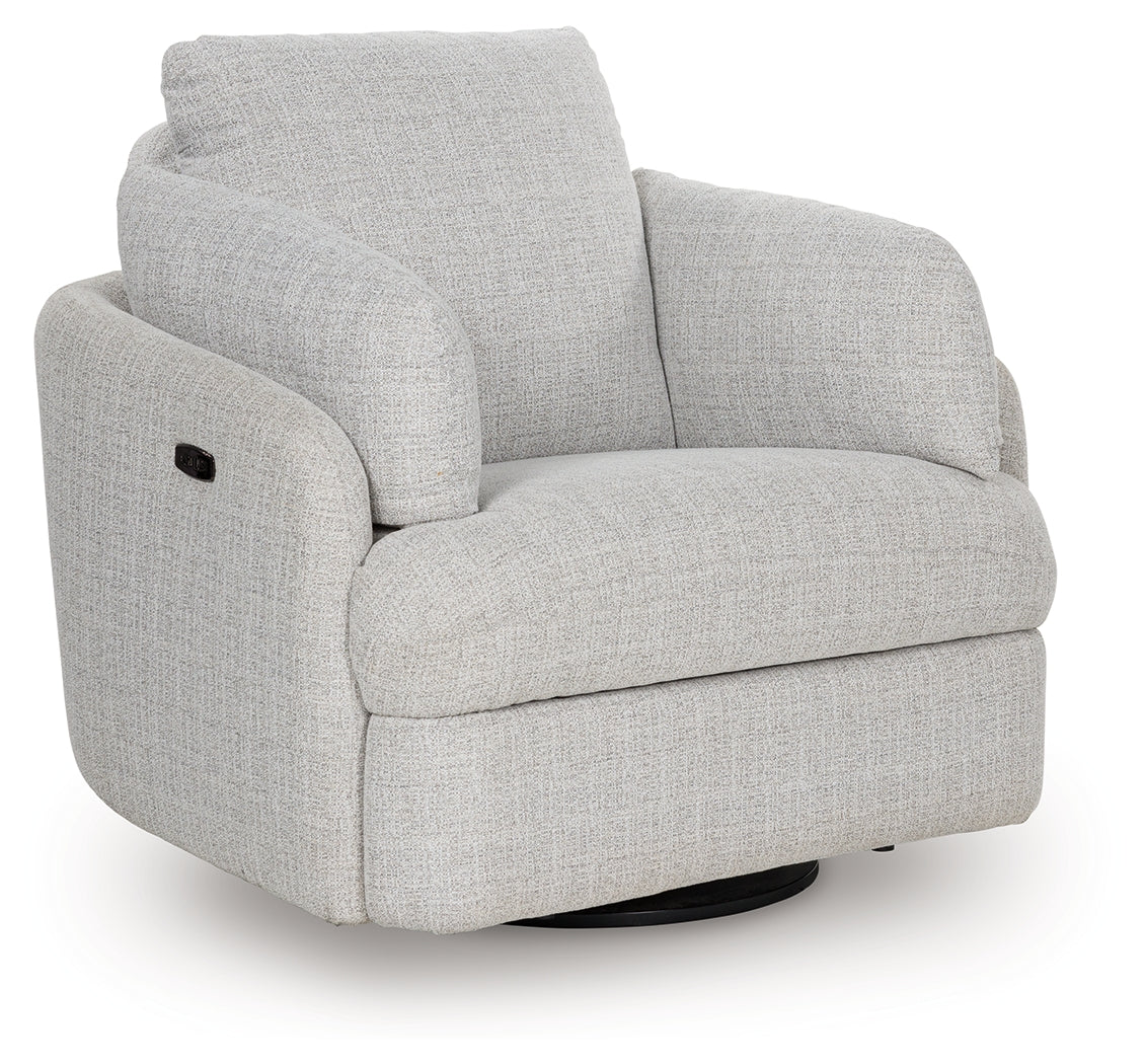 Alainmont Stone Swivel Power Recliner - A3000739