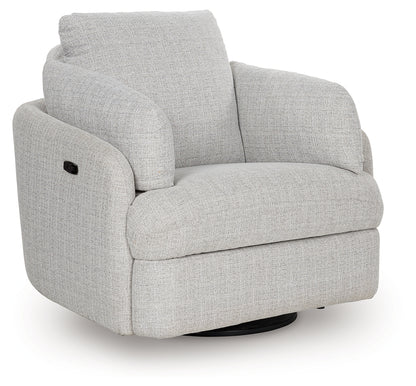 Alainmont Stone Swivel Power Recliner - A3000739