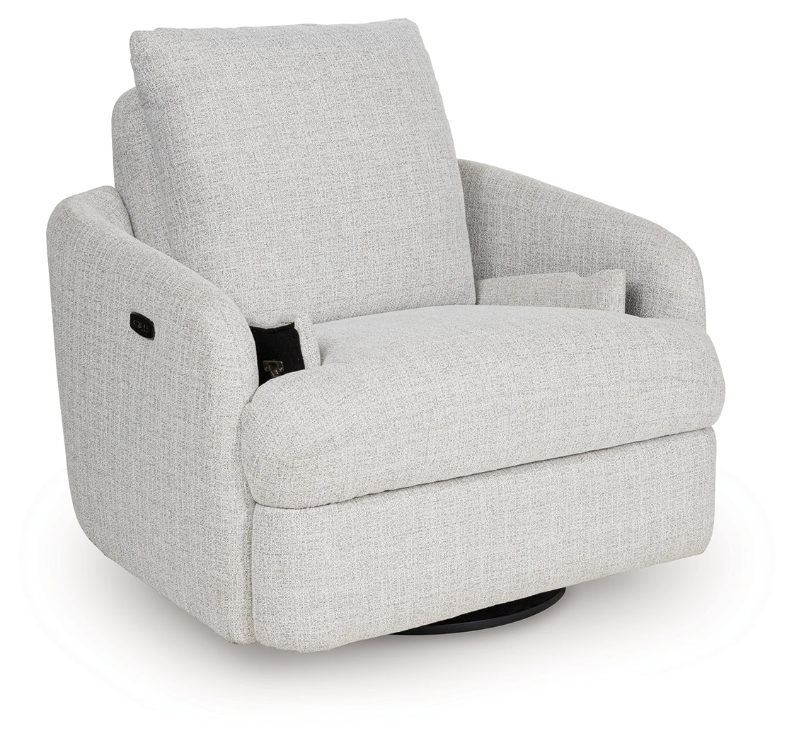 Alainmont Stone Swivel Power Recliner - A3000739
