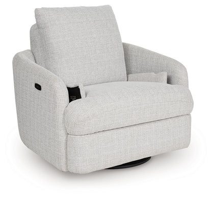 Alainmont Stone Swivel Power Recliner - A3000739