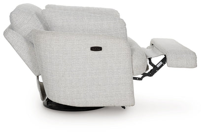 Alainmont Stone Swivel Power Recliner - A3000739