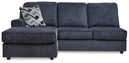 Albar Place Cobalt 2-Piece Sectional and Ottoman - 95302U1