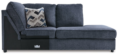 Albar Place Cobalt 2-Piece Sectional and Ottoman - 95302U1