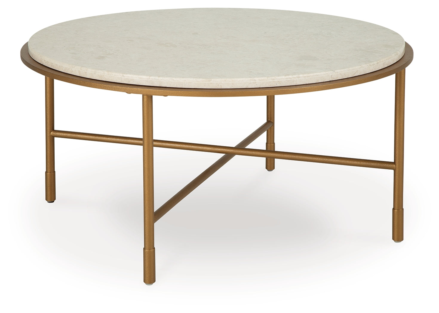 Alben Antique Gold Coffee Table - T643-8