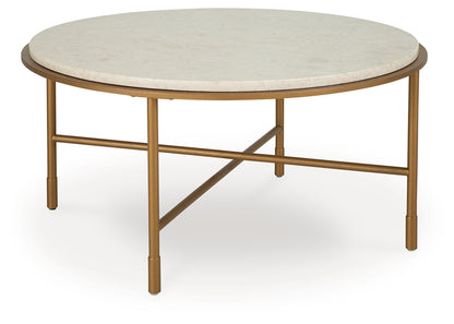 Alben Antique Gold Coffee Table - T643-8