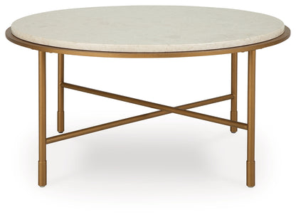 Alben Antique Gold Coffee Table - T643-8