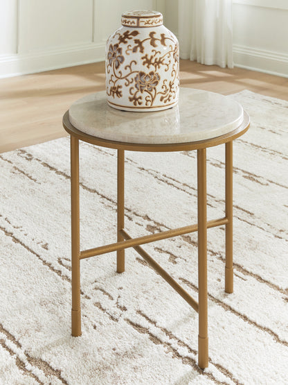 Alben Antique Gold End Table - T643-6