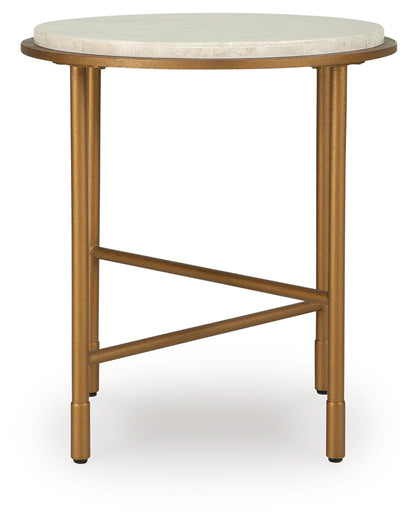 Alben Antique Gold End Table - T643-6
