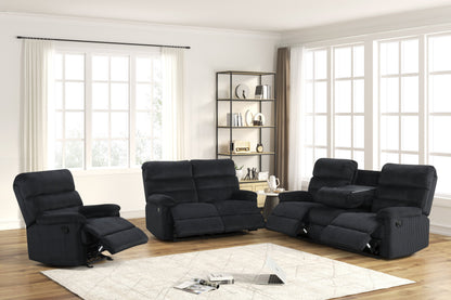 Albert Black - 3PC Reclining Set - ALBERT BLACK 3PC