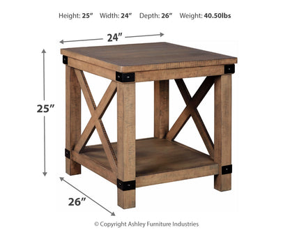 Aldwin 2 End Tables in Gray - PKG008470