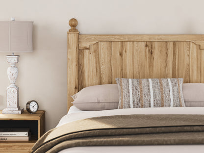 Aleaport Full Panel Bed with Mirrored Dresser in Warm Brown from Ashley - Luna Furniture