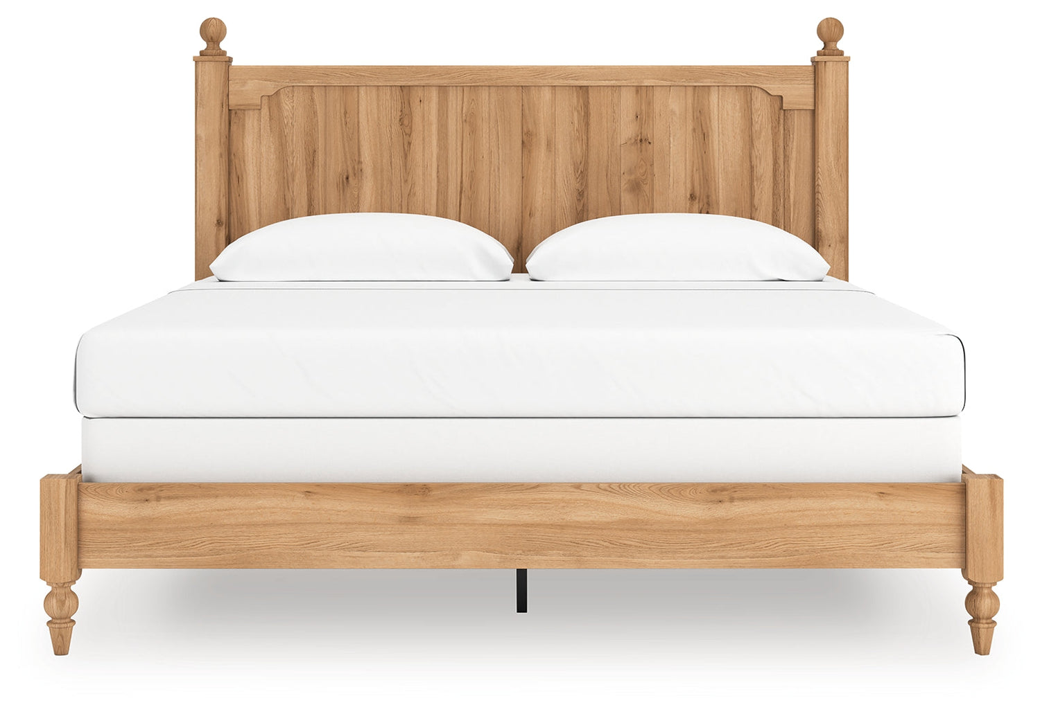 Aleaport King Panel Bed with Chest and Nightstand in Warm Brown from Ashley - Luna Furniture