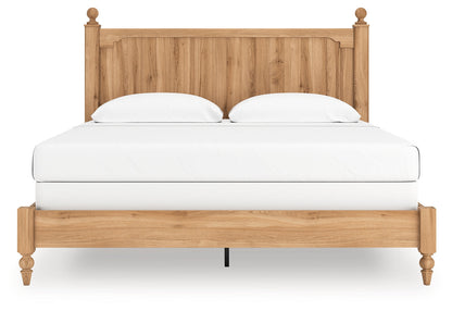 Aleaport King Panel Bed with Dresser and Chest in Warm Brown from Ashley - Luna Furniture