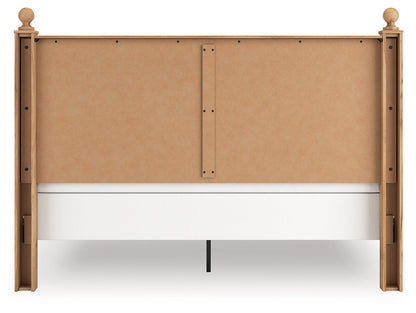 Aleaport King Panel Bed with Dresser and Chest in Warm Brown from Ashley - Luna Furniture