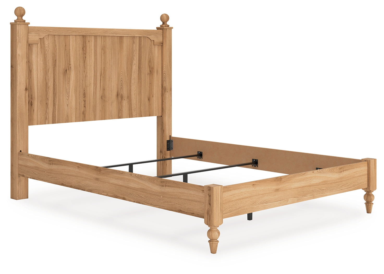 Aleaport Queen Panel Bed with Dresser and Nightstand in Warm Brown from Ashley - Luna Furniture